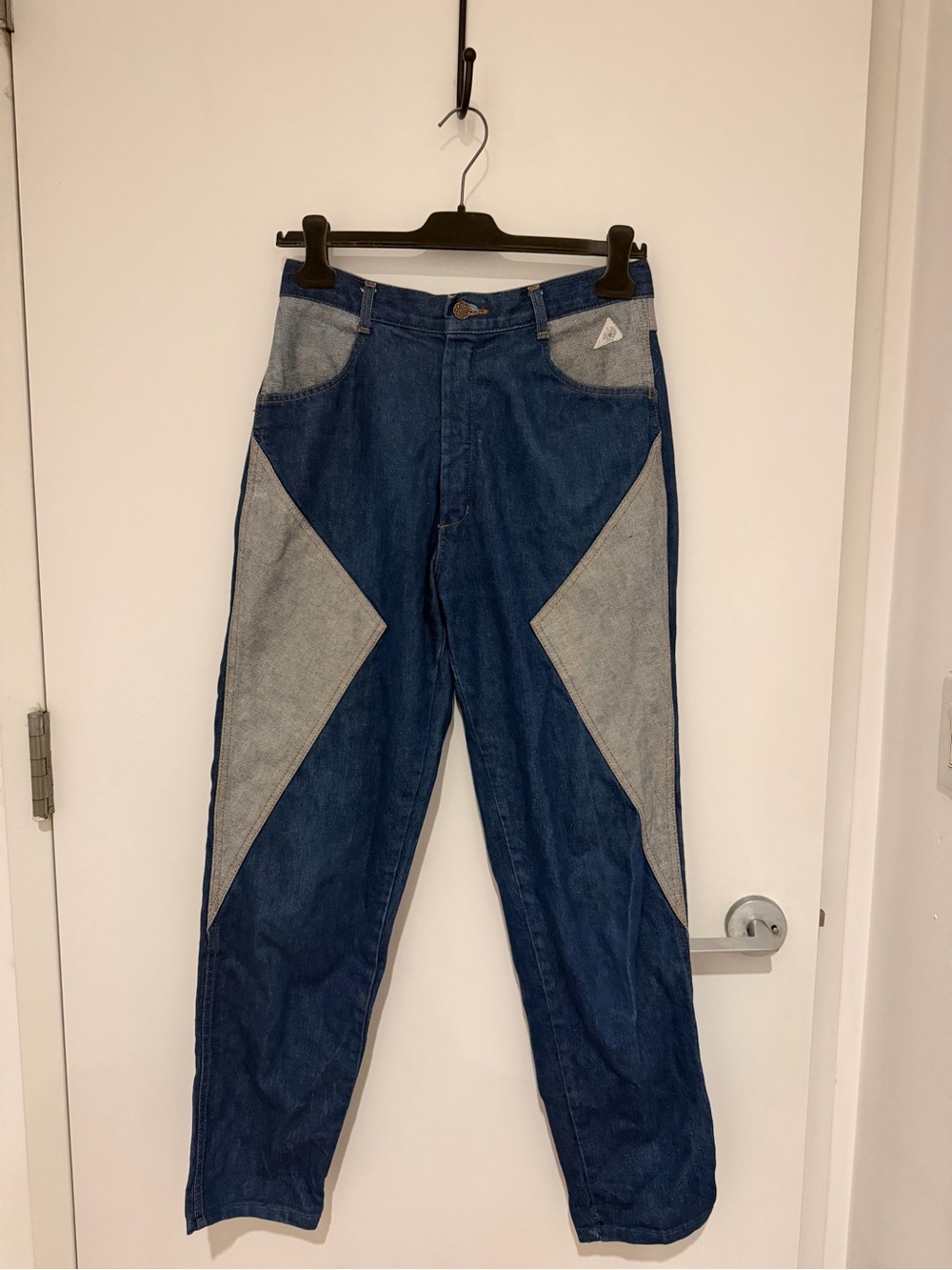 Rare Vintage Two-Tone Patchwork Boyfriend Jeans